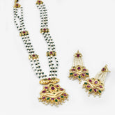 Kashmala Jadau Multicolor Pendant Set - The Pashm